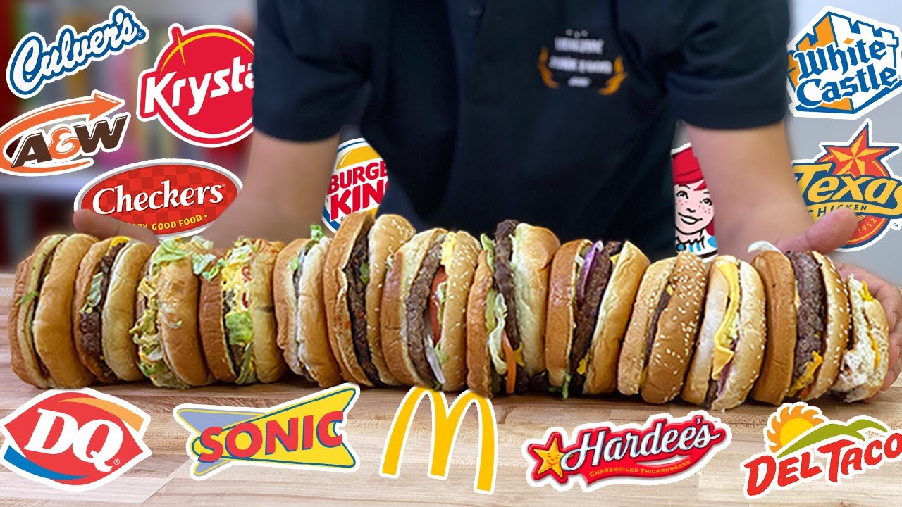 EATING ONLY Fast Food Cheeseburgers for 24 HOURS // Blind Taste Test