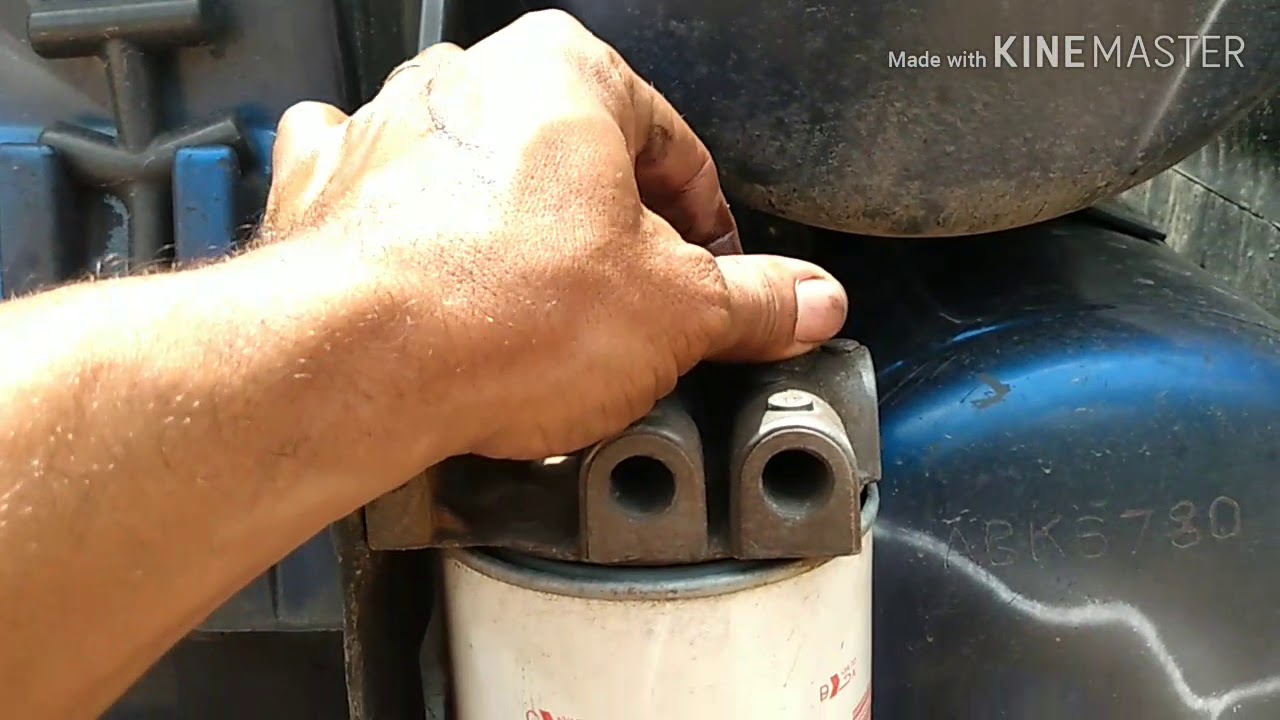 Filtro de combustível sujo