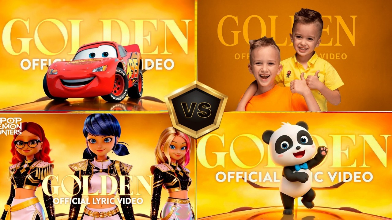 GOLDEN 💫 BABYBUS 🆚 LADYBUG 🆚 MCQUEEN 🆚 VLAD AND NIKI WHO IS BEST?#golden
