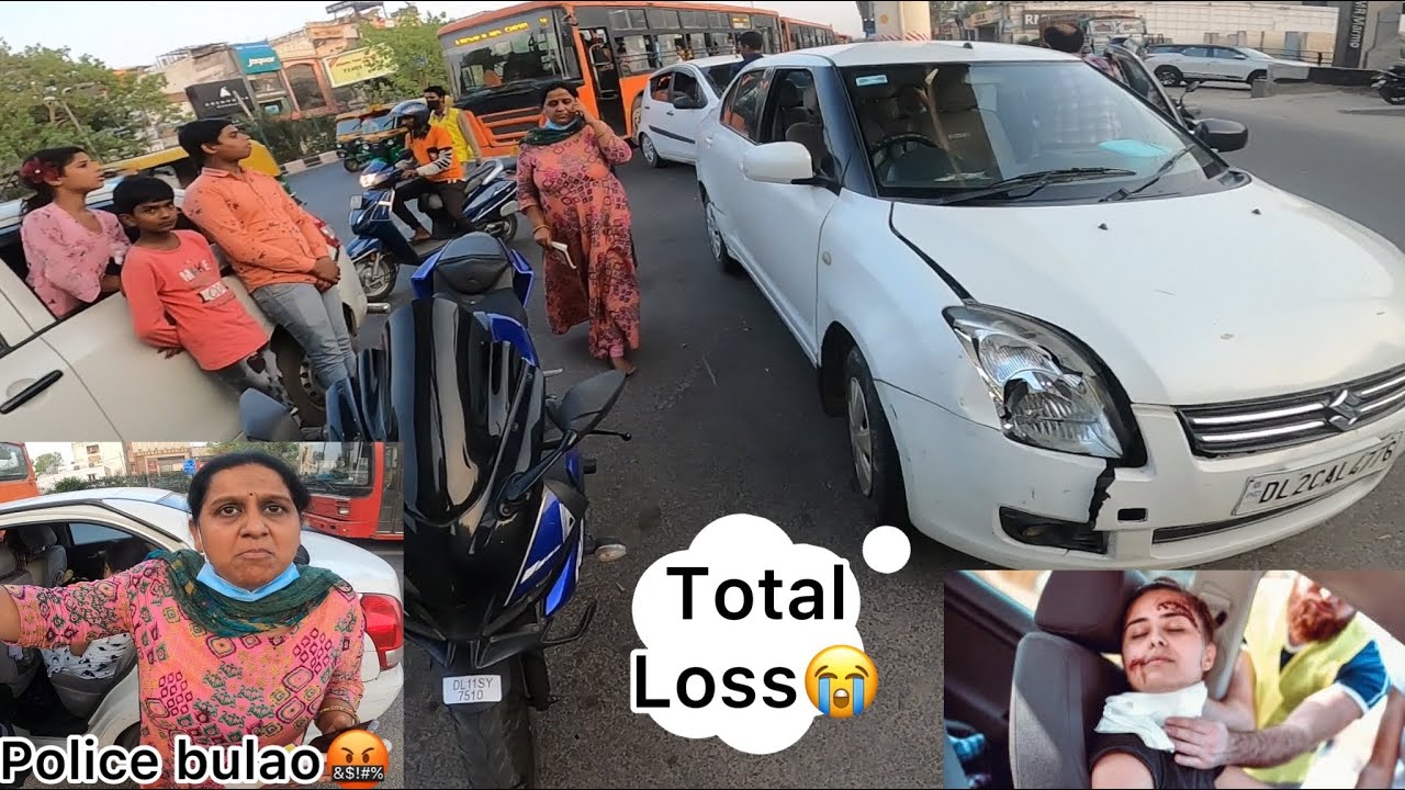 Ola Cab Driver Hit by Speeding Car Big crash Sends Women to Hospital 😭￼