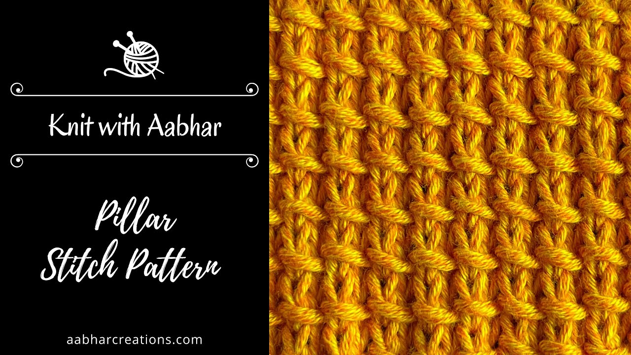 Pillar Stitch Knitting Pattern