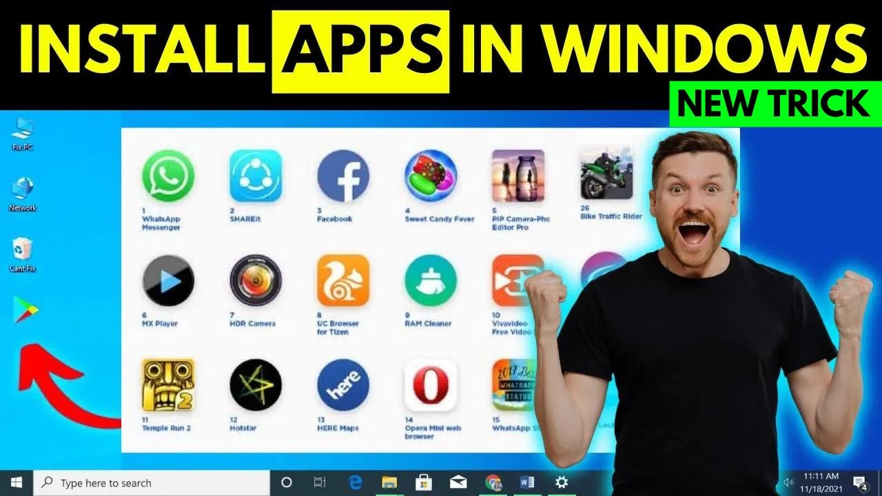 How to Download and Install PlayStore Apps on PC | Original Full Google Play Store on window