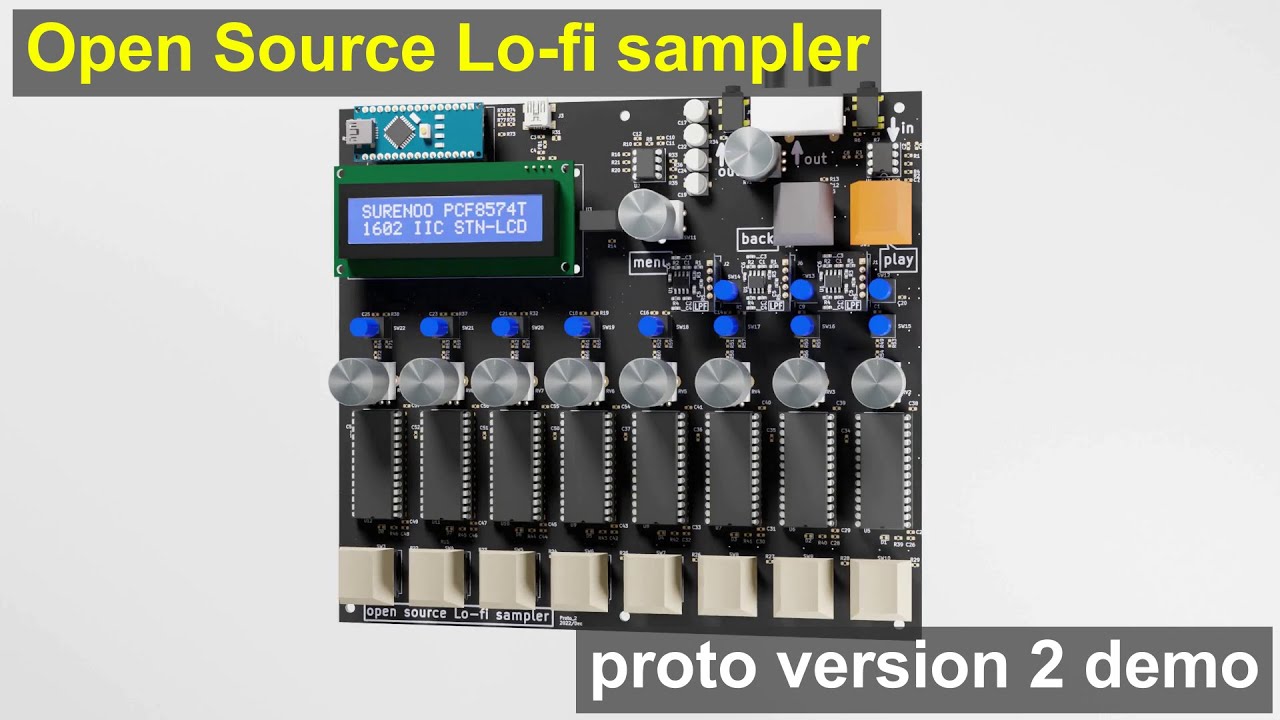 SnapBeat, the simple lo-fi hardware sampler | Proto Ver.2 demo