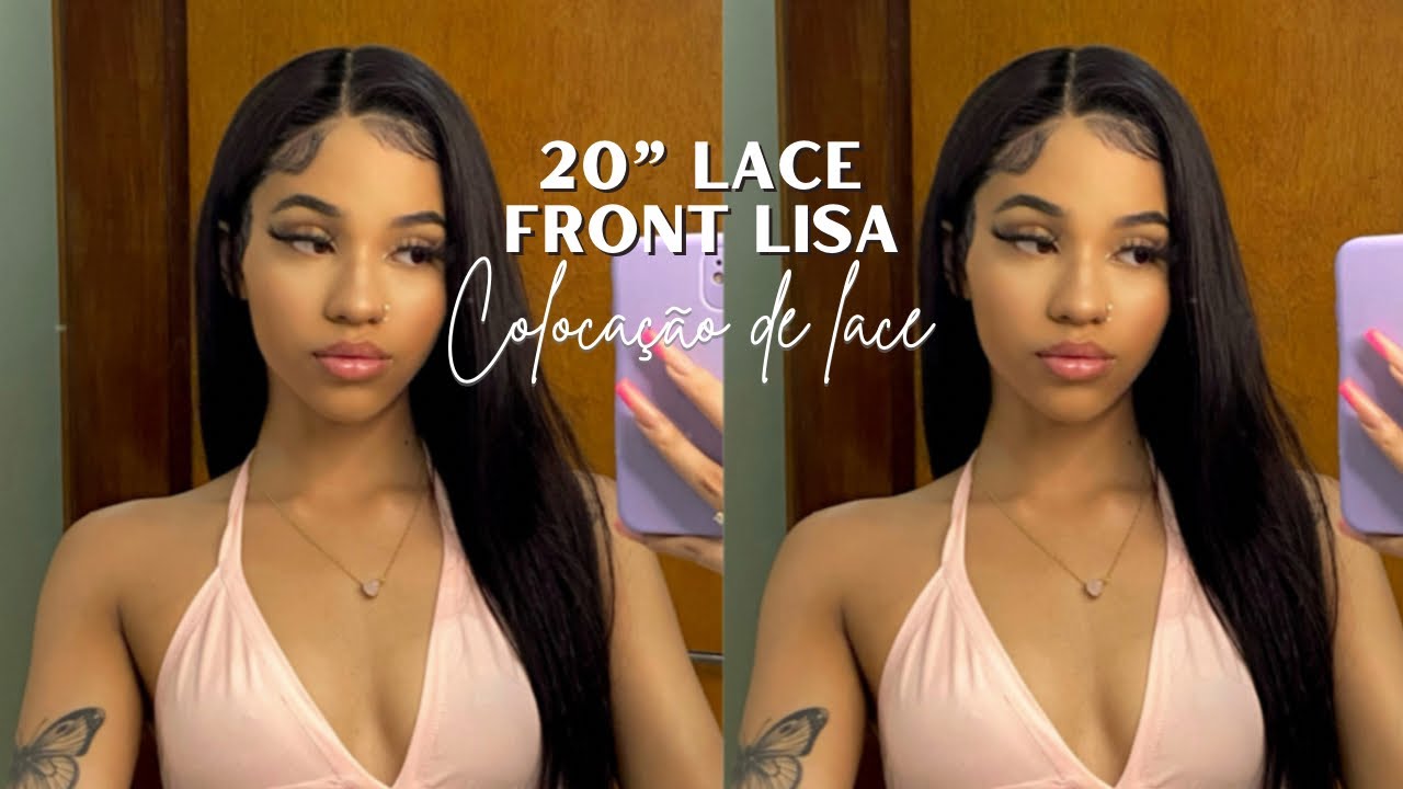 COLOCAÇÃO DE LACE FRONT SUPER NATURAL + UNBOXING | my first wig
