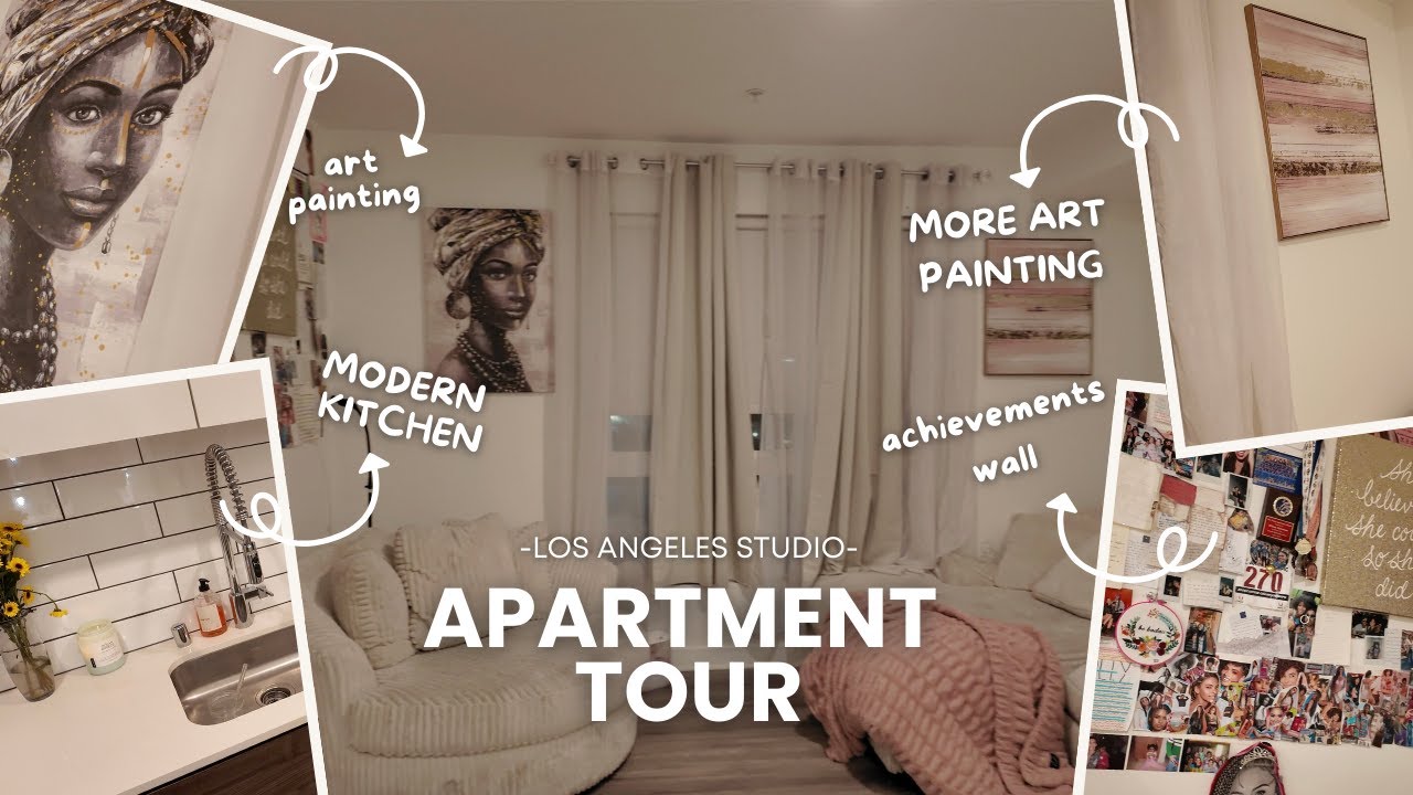 MY APARTMENT TOUR * Los Angeles Studio *  | Living Alone,  Saving Money, and Simple Decor