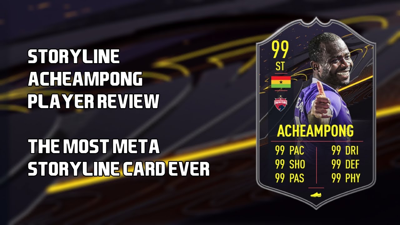 STORYLINE ACHEAMPONG PLAYER REVIEW THE MOST META STRIKER ON FIFA 21