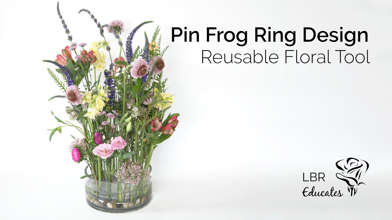 How To Create a Modern Ring Floral Design with Metal Pinfrogs