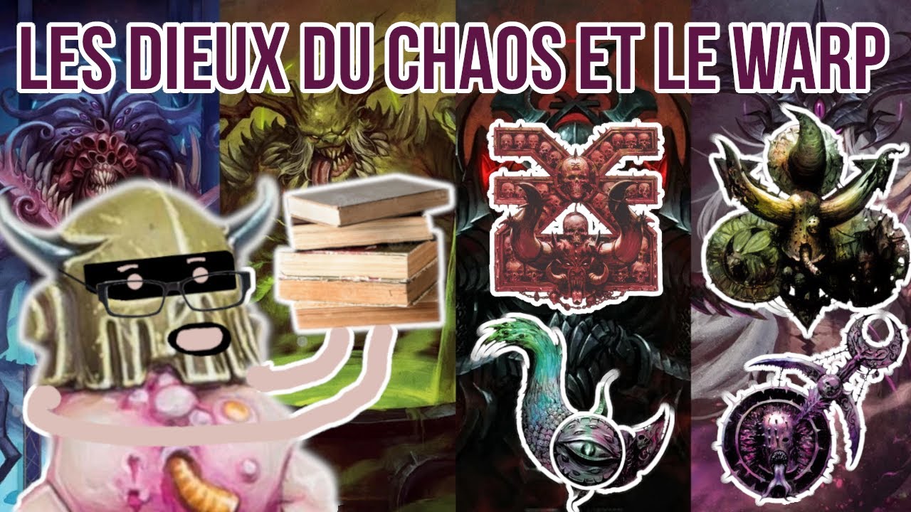 TOUS les dieux du chaos et le warp expliqués en 55 minutes ! Warhammer 40.000 !