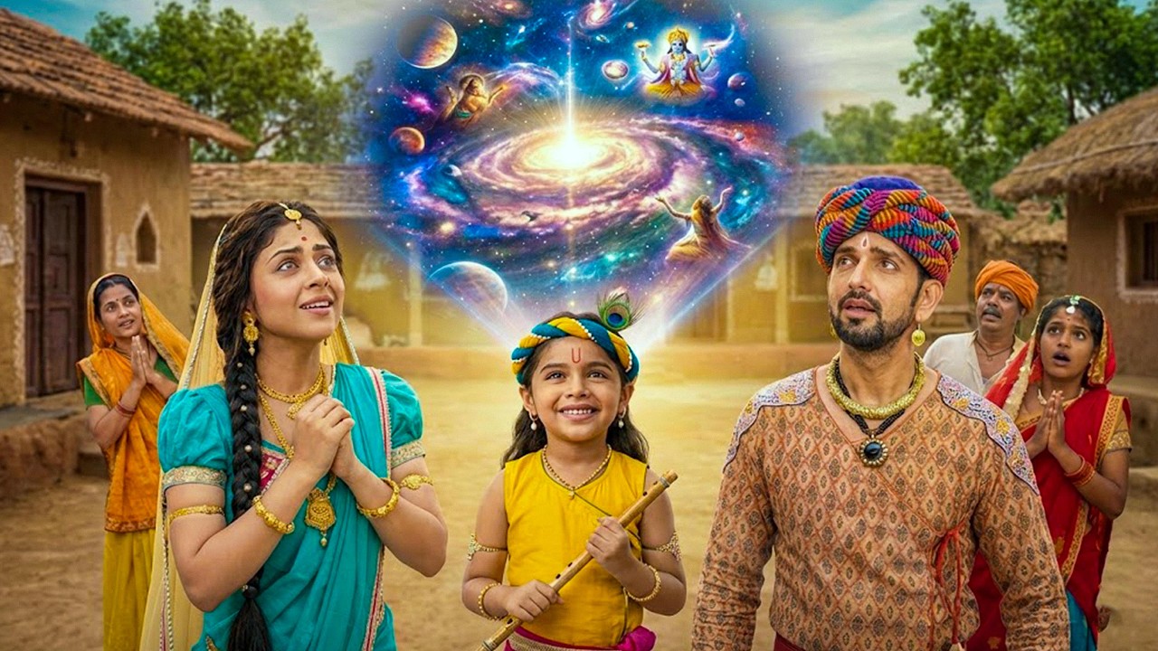 कन्हैया ने दिखाया पूरा ब्रह्मांड – माता-पिता रह गए हैरान | यशोमती मईया के नंदलाला | Krishan Leela