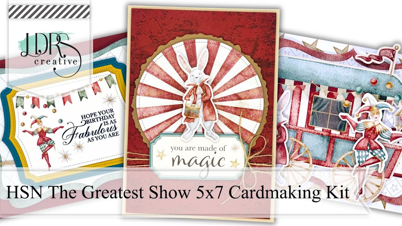 HSN The Greatest Show 5x7 Cardmaking Kit | Stepping Up Your Kit Cards