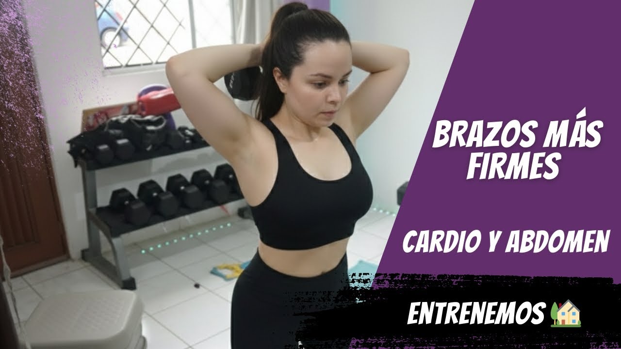 Adiós flacidez de brazos y abdomen, entrenemos desde casa 🏡