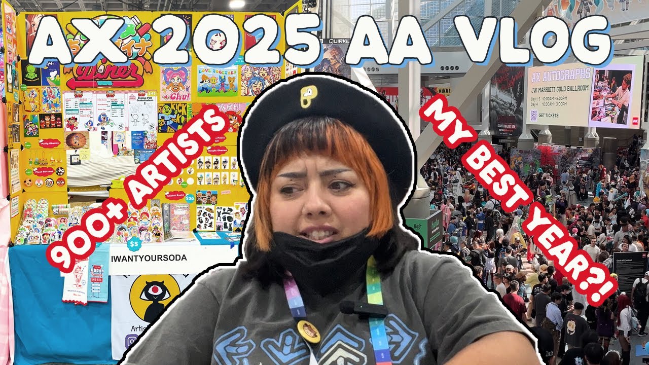 AX 2025 artist alley vlog | going over costs + profits
