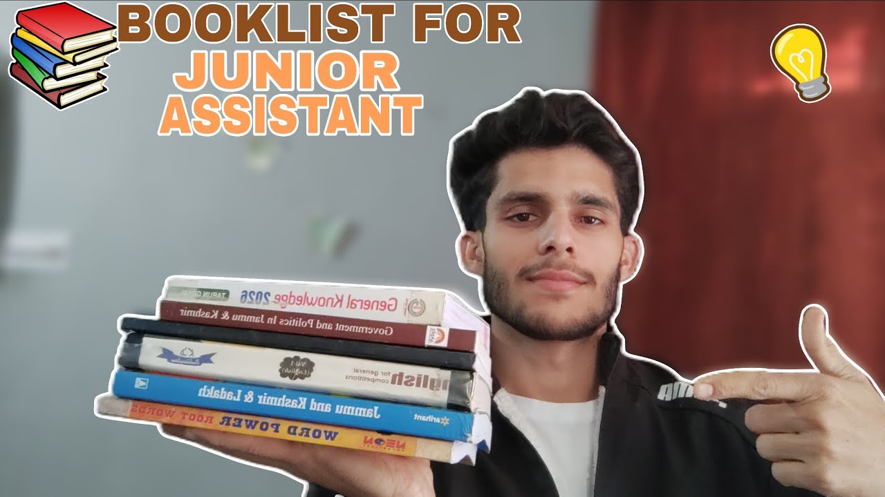 BOOKLIST FOR JKSSB JUNIOR ASSISTANT EXAM 💡 