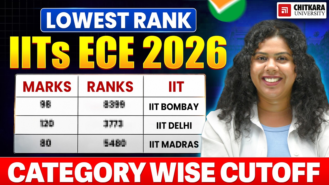 Ожидаемые проходные баллы ECE во всех IIT на 2026 год 🔥 | JEE Advanced 2026: Закрывающие ранги по...