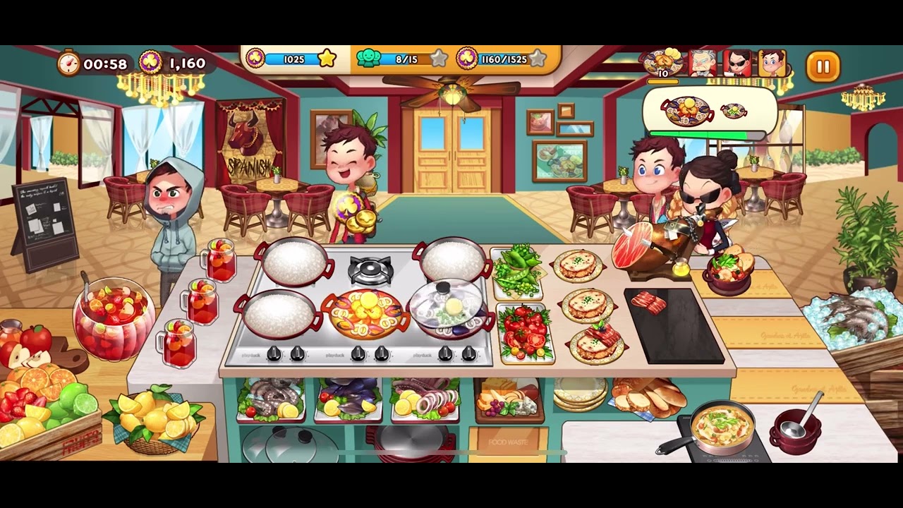 Cooking Adventure - Paella Bistro Level 47 - Full Upgrade