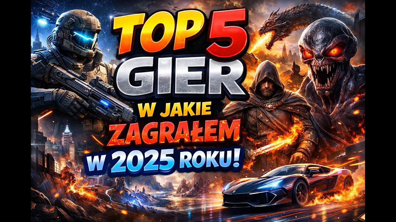 MOJE *TOP* 5 GIER W JAKIE ZAGRAŁEM W 2025