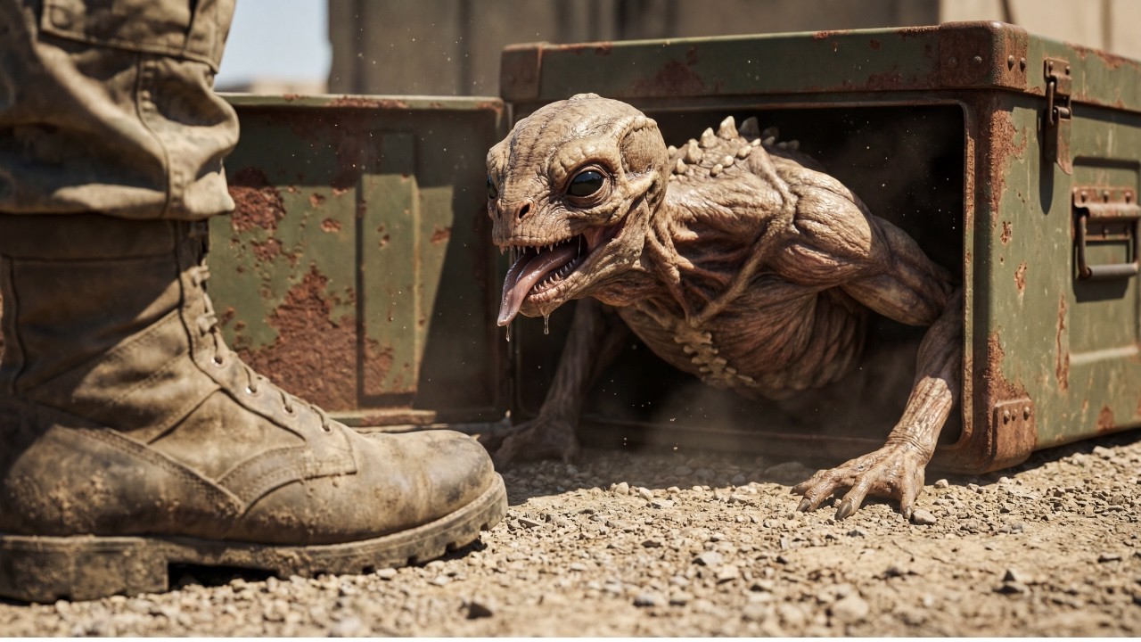 Astronauta sobrevive a un incidente y regresa a la Tierra con una criatura escondida en su cuerpo.