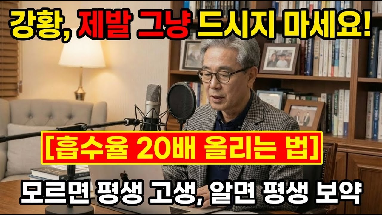염증 싹 잡아주는 강황, '이것' 하나만 넣으세요. 흡수율 2,000% 올리는 기적의 방법!