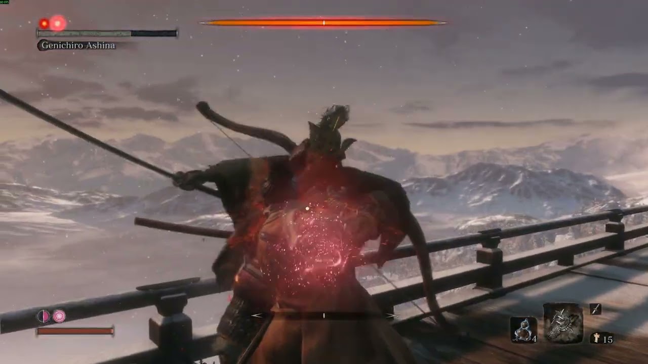 Sekiro - Genichiro Ashina No Damage (lightning reversals chip dmg not included - first playthrough)