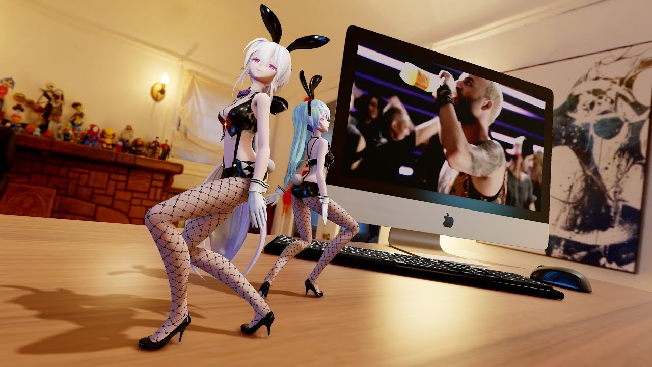 [MMD 4K] 18013E Sexy Bunny Haku Miku Matteo - Panama X2.Ver[DL][RAY MMD 1.3.1]