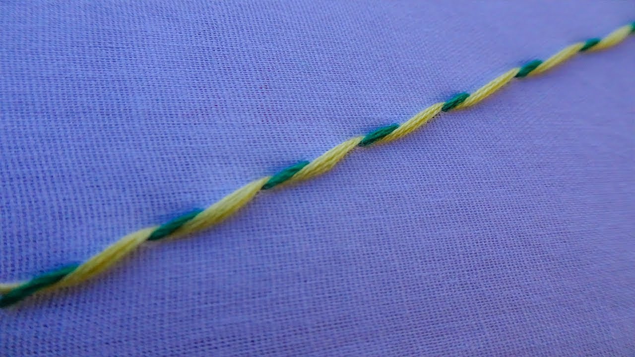 Basic Hand Embroidery Part - 56 | Whipped Running Stitch Tutorial