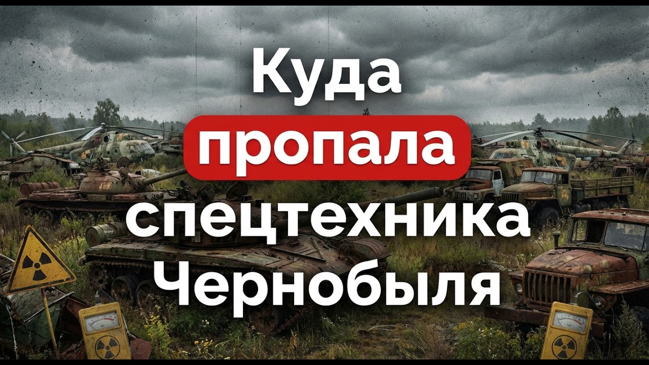 Жесткая правда о РАДИОАКТИВНОЙ ТЕХНИКЕ Чернобыля, о которой молчали 40 ЛЕТ!