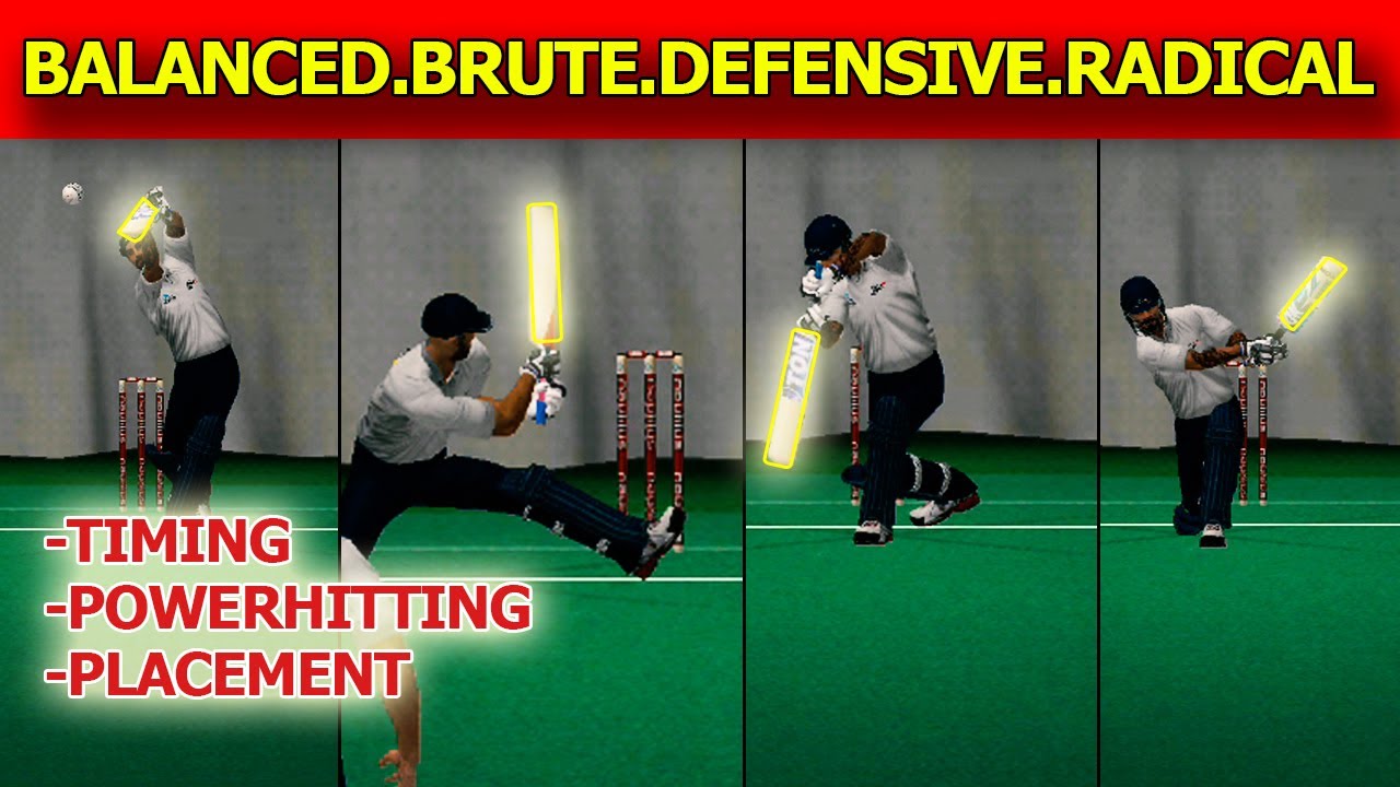 Difference between || Radical || Brute || Balanced || Defensive || Batsman || Real Cricket 20