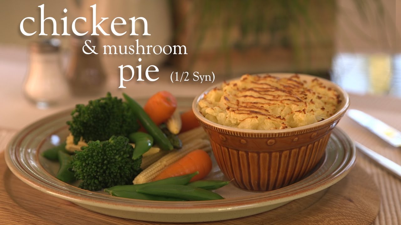Slimming World chicken and mushroom pie recipe - ½ Syn per serving