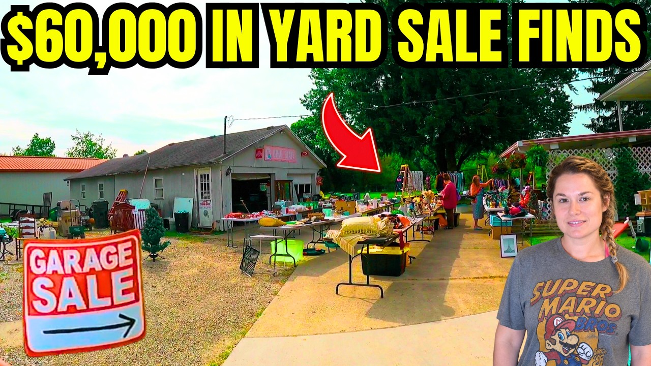 WE FOUND $60,000 IN VALUE AT COMMUNITY YARD SALES