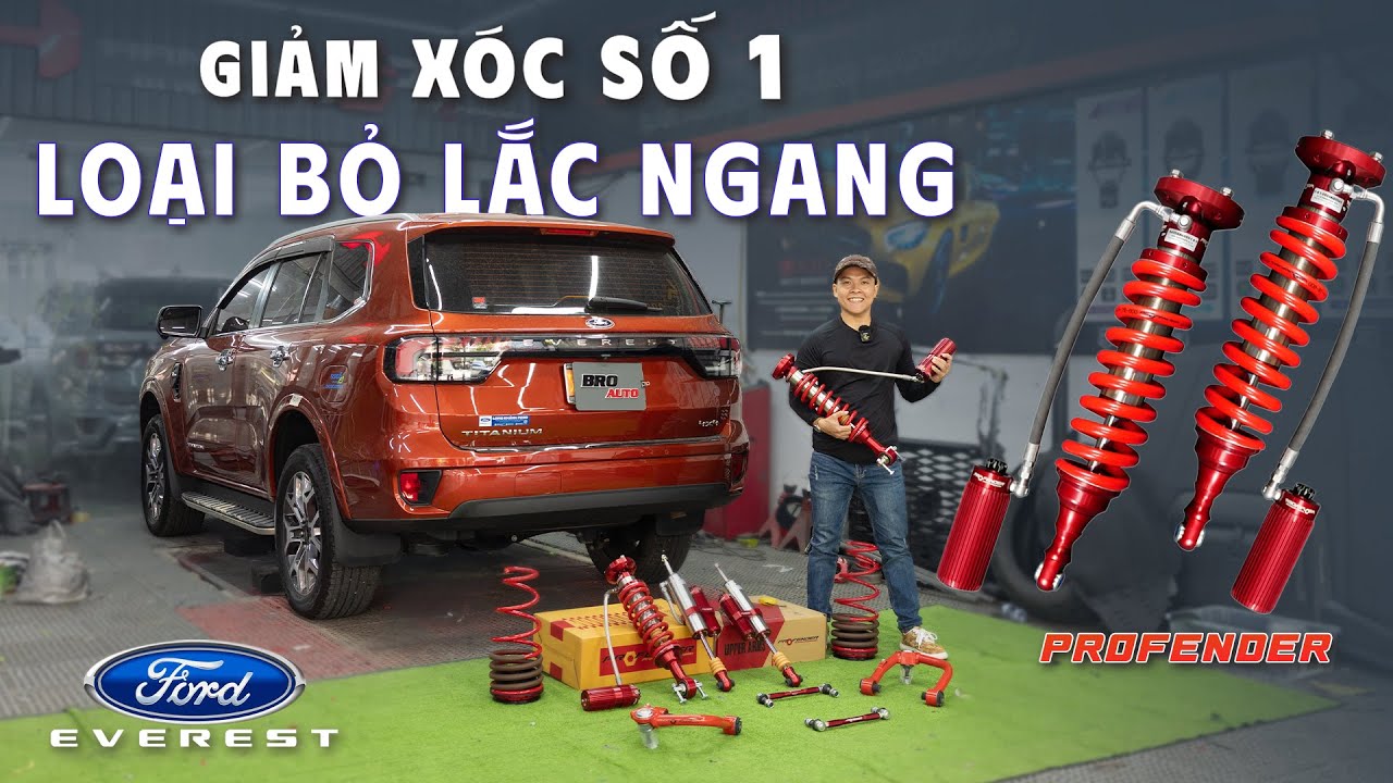 Nâng Cấp Phuộc Profender Cho Everest – Hết Lắc Ngang, Chạy Đầm Chắc ( Dáng Đẹp Cực Kỳ Êm Ái )