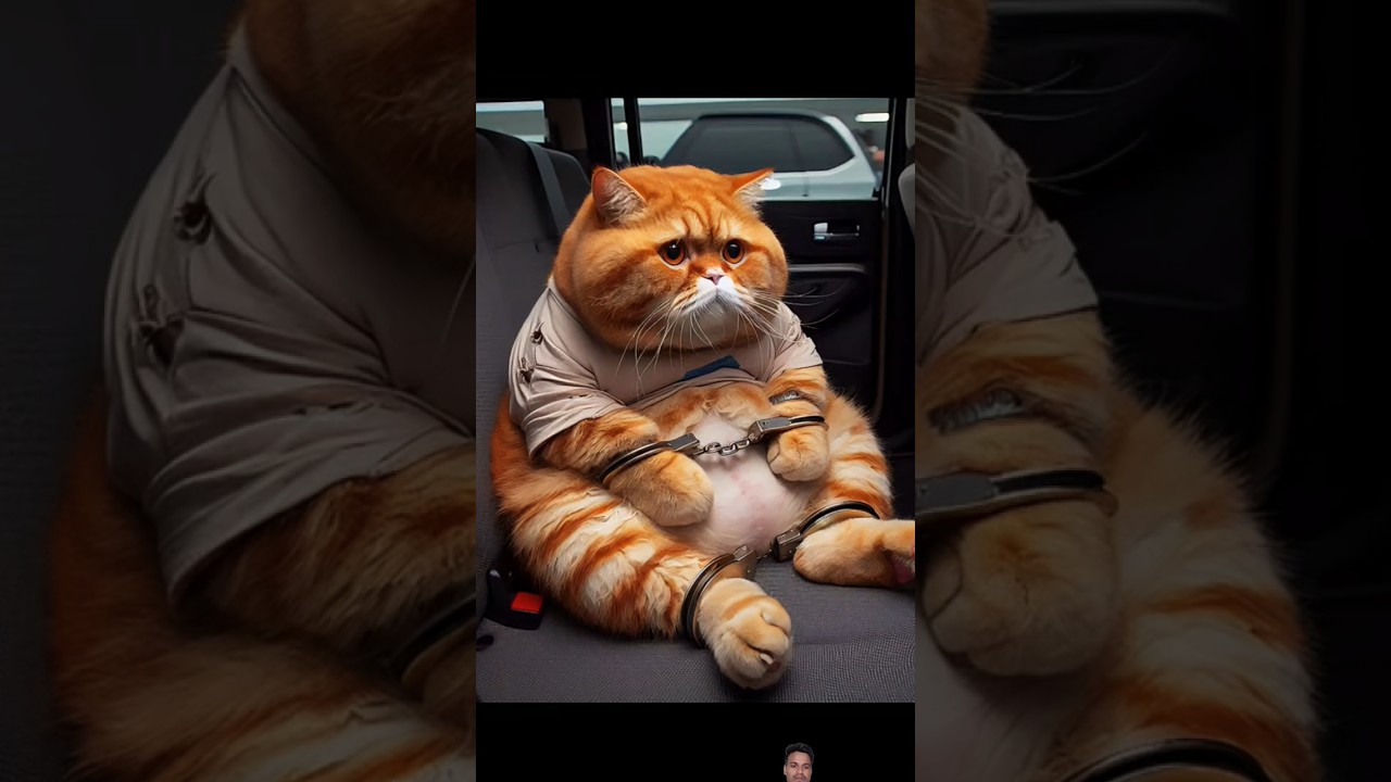 arrested this cat's and crying har baby #kitten #shorts #cute #animals