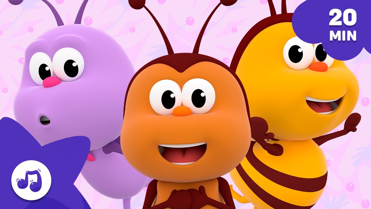 Le migliori canzoni per far addormentare il tuo bambino [20 min] PICCOLI INSETTI 🐞Cartoni Animati