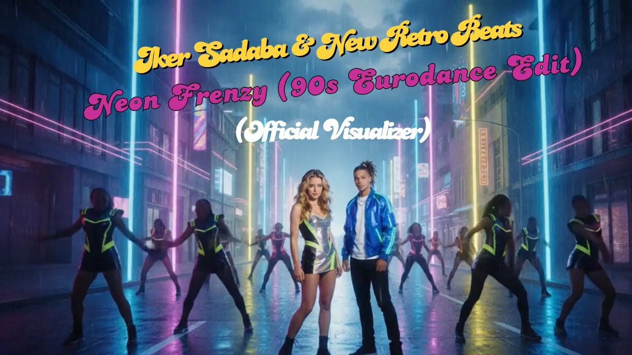 Iker Sadaba & New Retro Beats - Neon Frenzy (90s Eurodance Edit) (Official Visualizer)