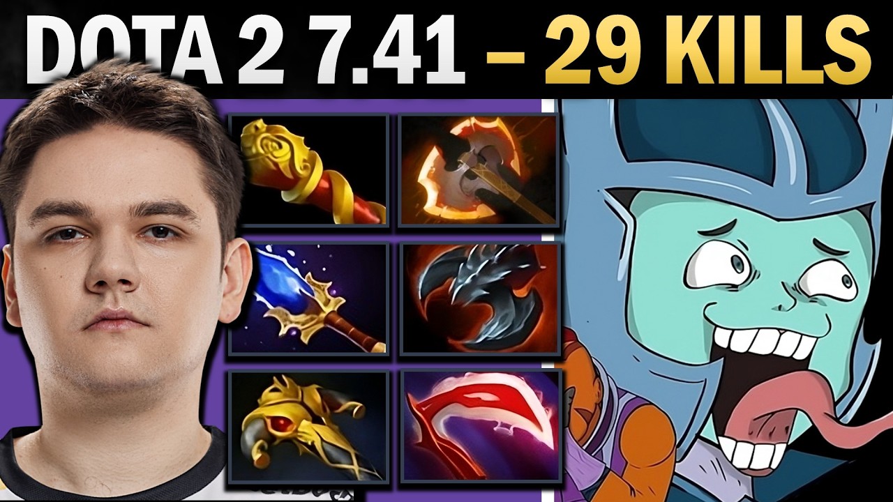 Phantom Assassin Dota 2 7.41 with 29 Kills and 1003 GPM - Dota Gameplay