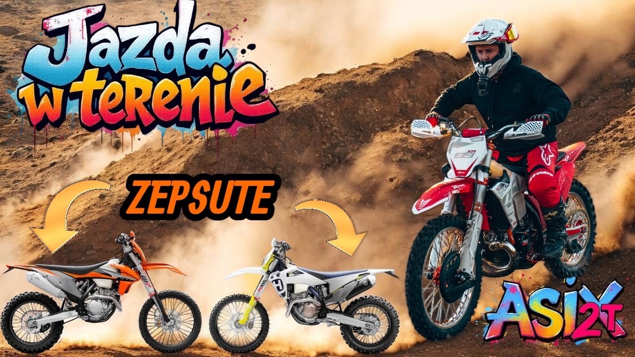ASIX 2T TEST W TERENIE | Zepsuty KTM i HUSQVARNA