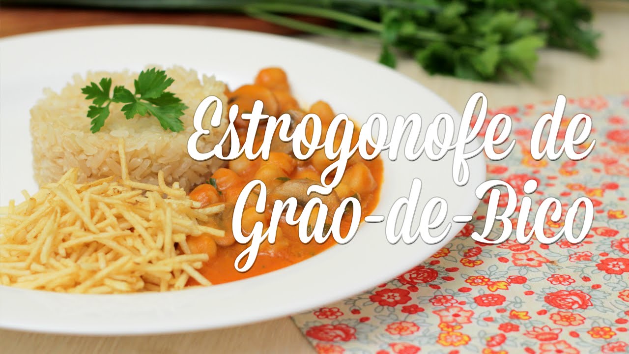 Como fazer Estrogonofe de Grão-de-Bico