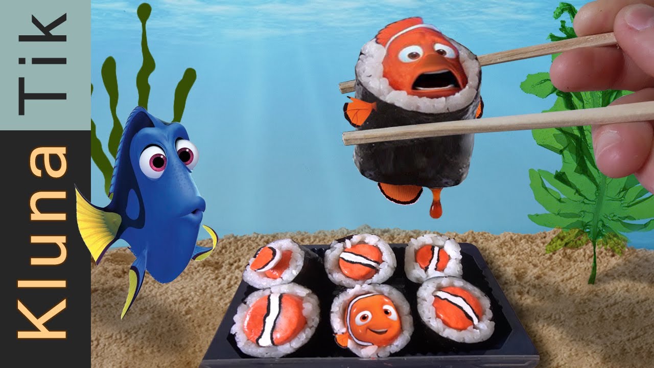 EATING FINDING NEMO SUSHI!