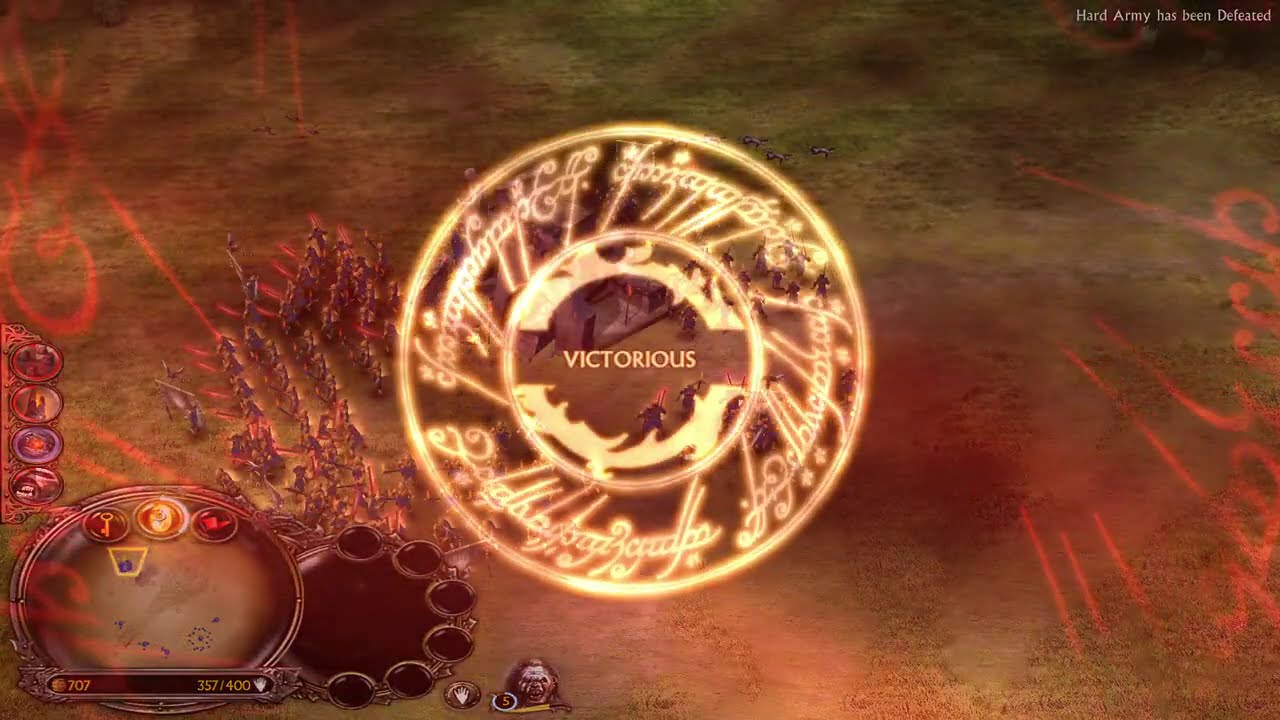 Total Victory in Isengard vs Mordor Battle! on Carrock | Battle for Middle-earth Gameplay