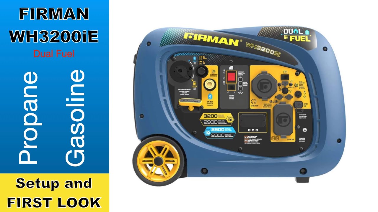 Firman WH3200iE Dual Fuel Generator Propane and Gasoline