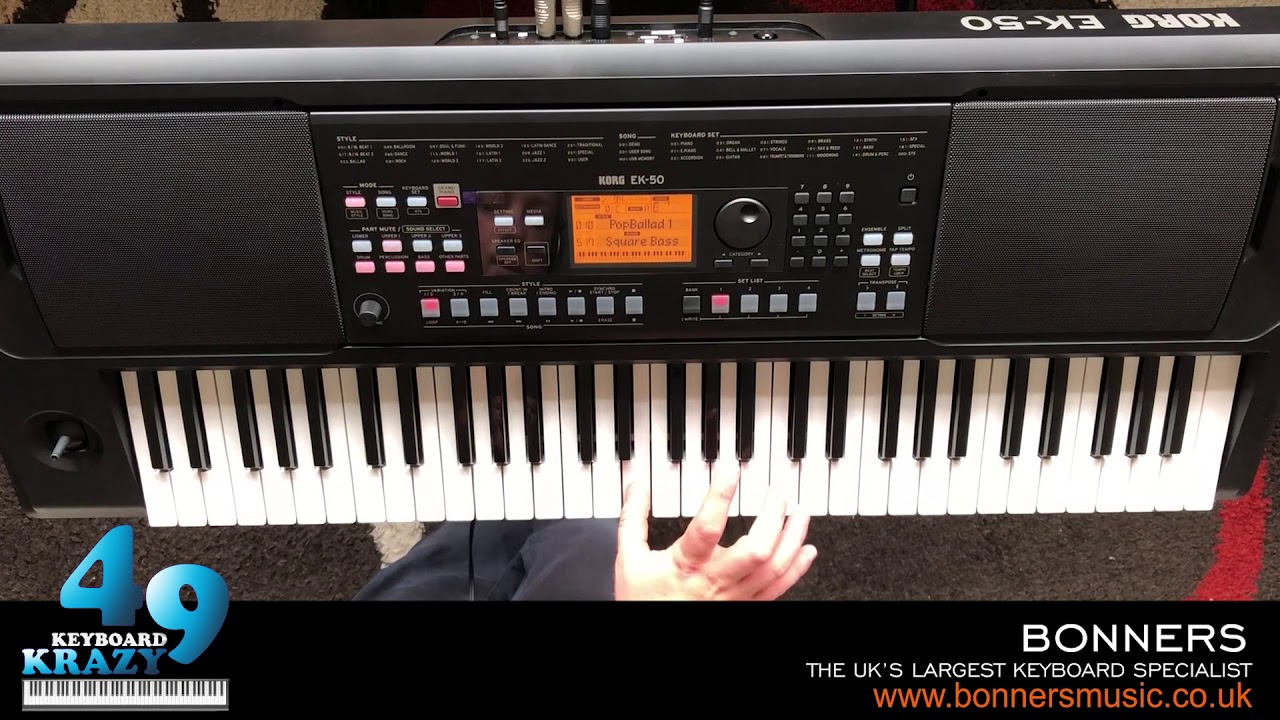 Korg EK-50 Keyboard - 744 Sounds Part 3/3