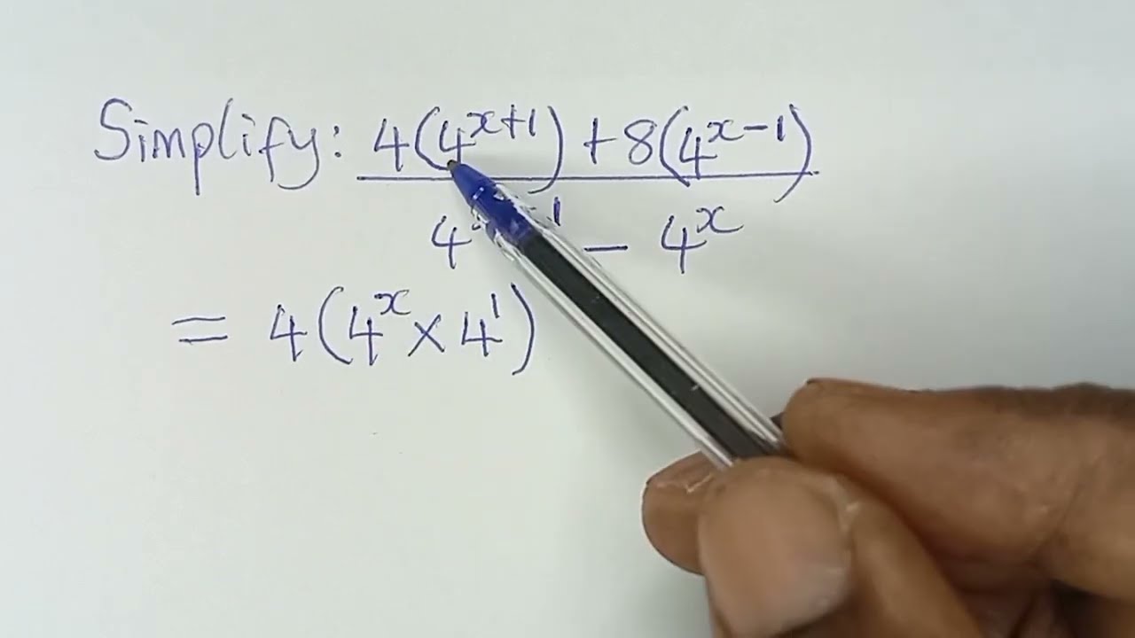 Easy Way to Simplify Exponential Terms || Laws of Indices Applied