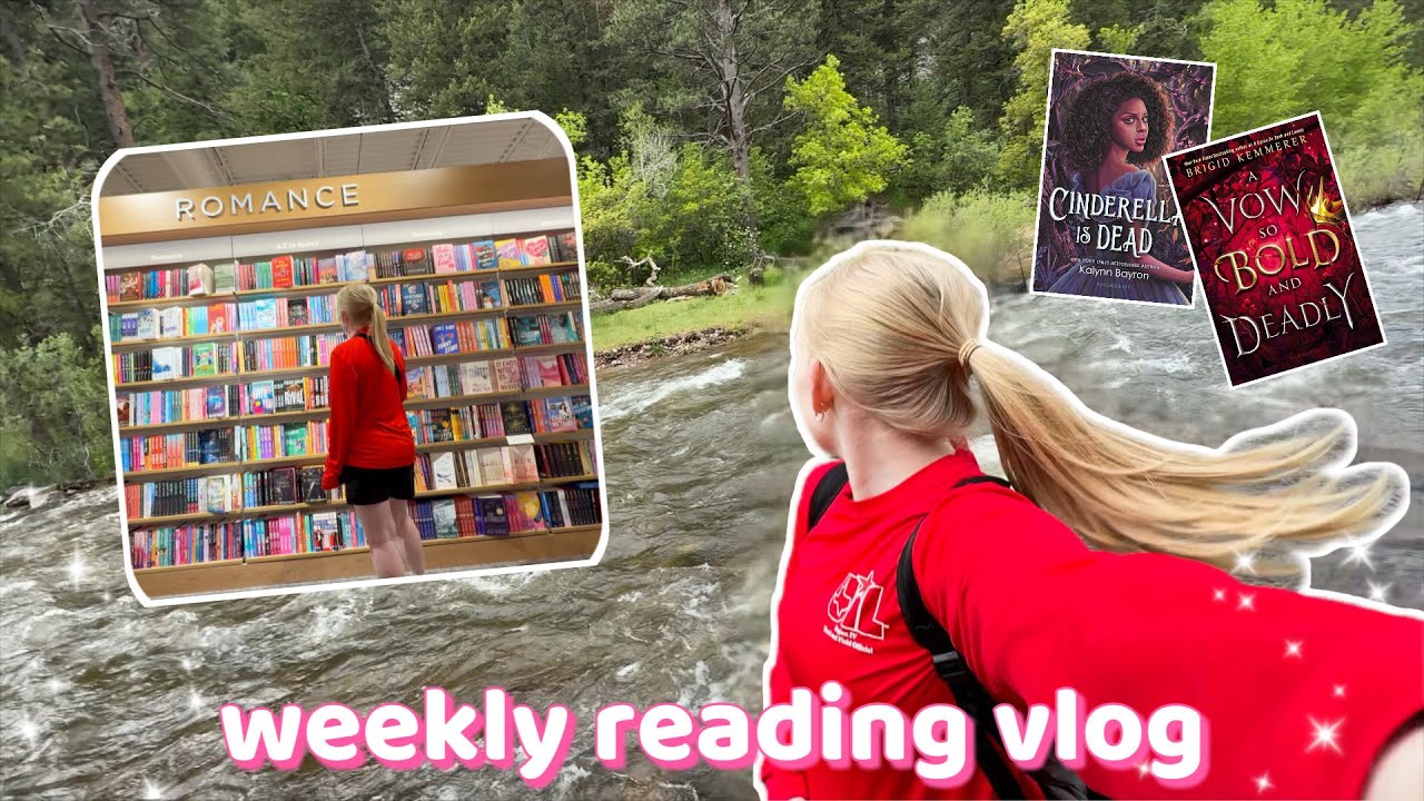 weekly reading vlog 📚hitting 1k subscribers, hiking, book shopping, and Crumbl