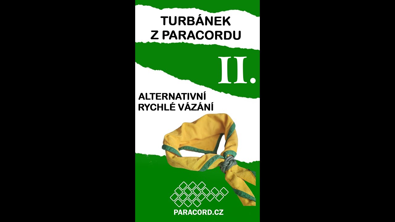 🎥 Jak vyrobit paracordový turbánek – alternativní návod, rychlé vazání 🛠️