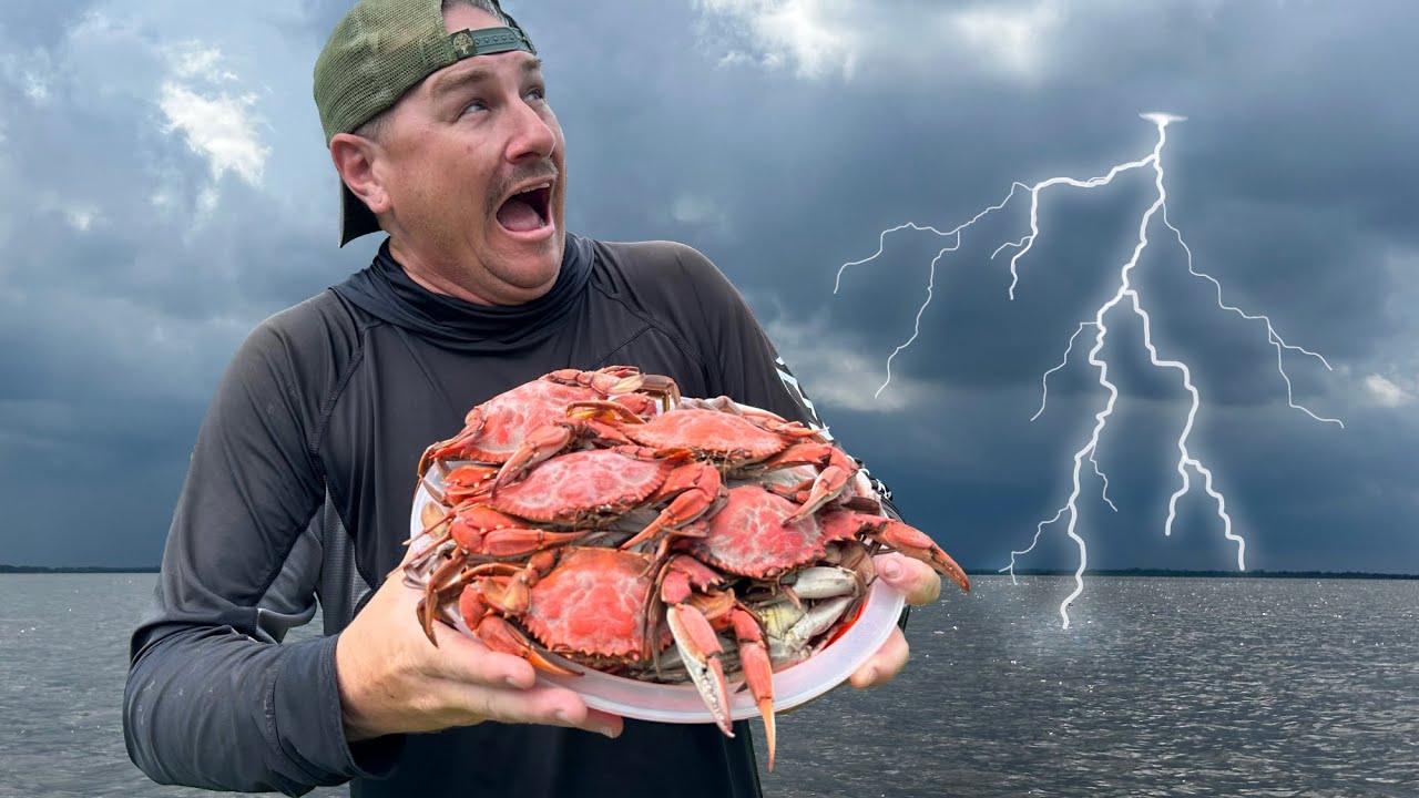 Racing a STORM to Load up on Blue CRABS