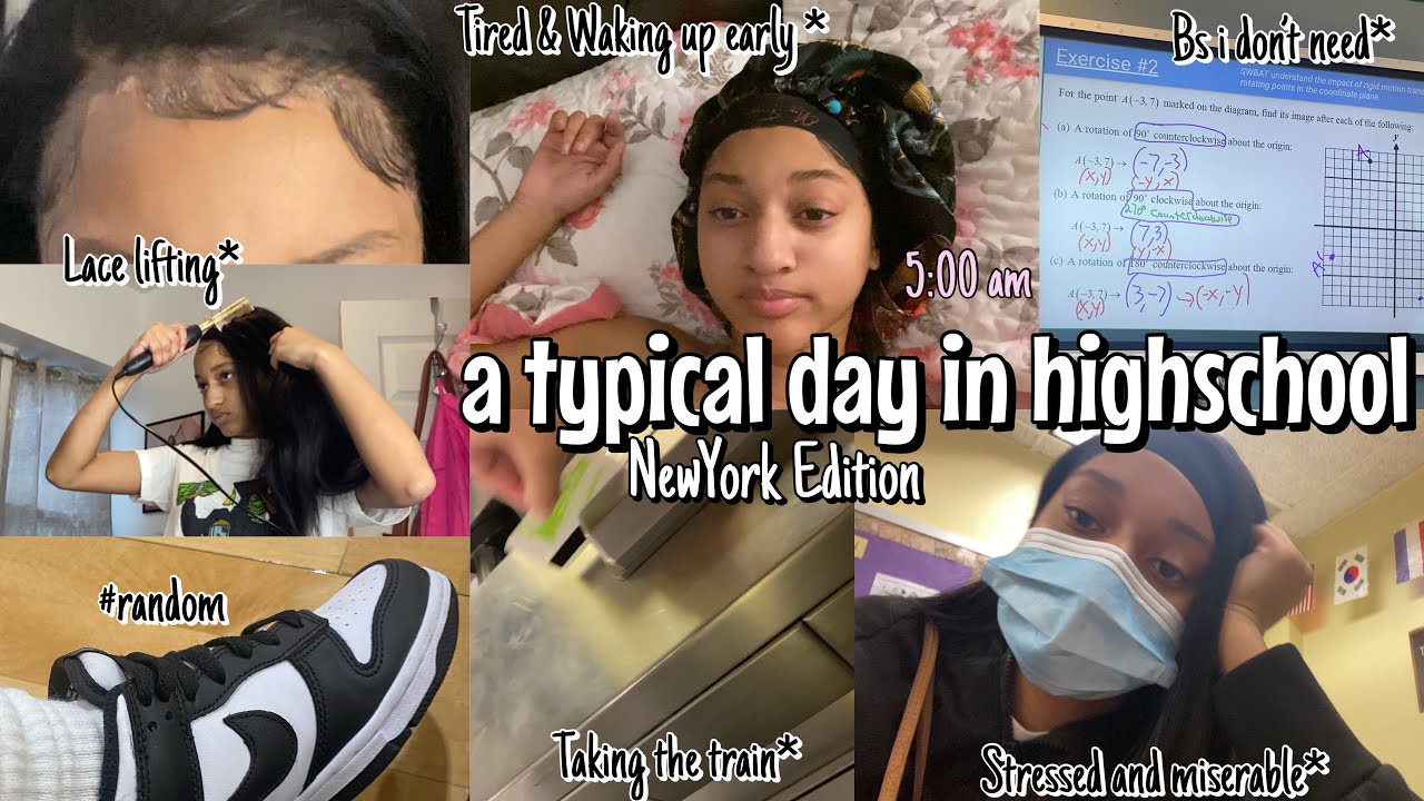 a typical day in highschool NewYork Editon || vlogmas day 13