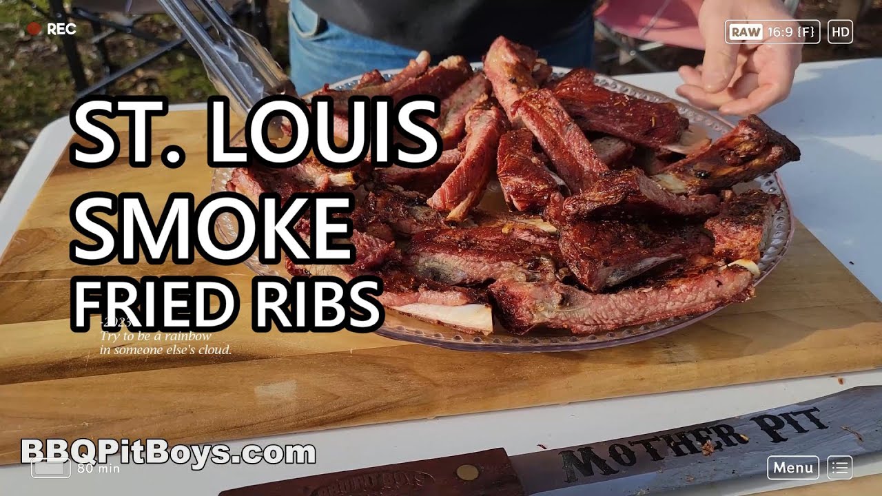 The BBQ Triple Threat: Smoked, Fried & Alabama White Sauced Ribs!