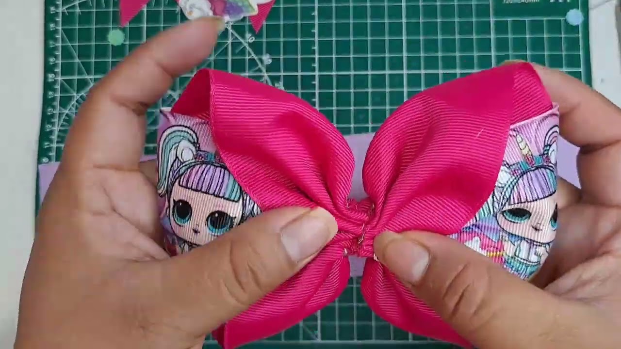 como hacer un moño fácil de LOL de 7.5 centímetros o 3 pulgadas #laço #tutorial #youtube #crafts