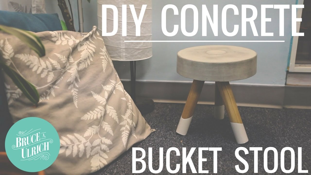 DIY Concrete Bucket Stool