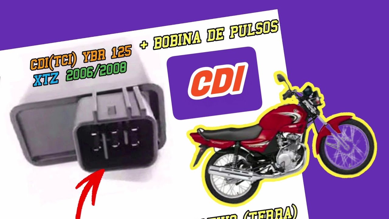CDI(tci) Da YBR 125 2006 A 2008 pinagem| função e cores dos fios!