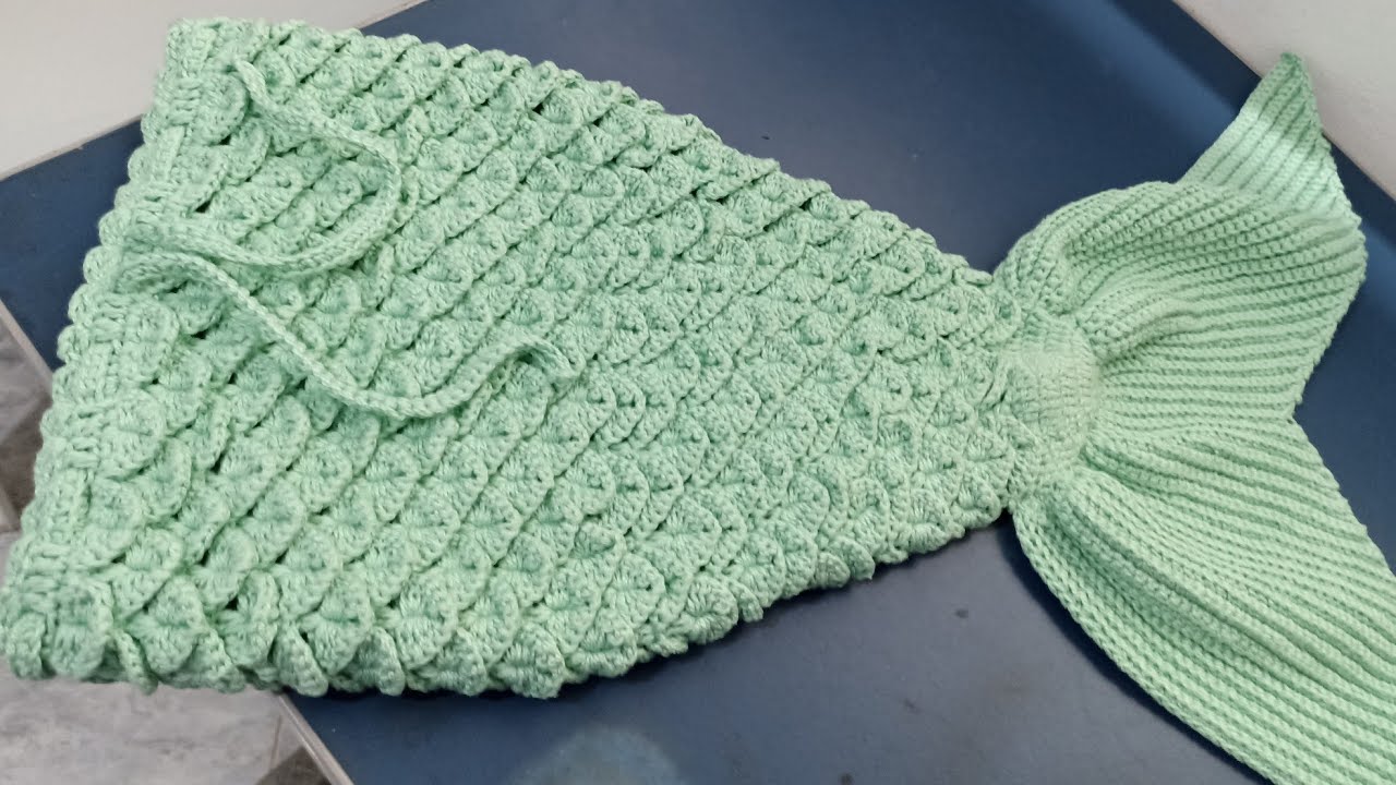 calda de sereia infantil em crochê/#croche